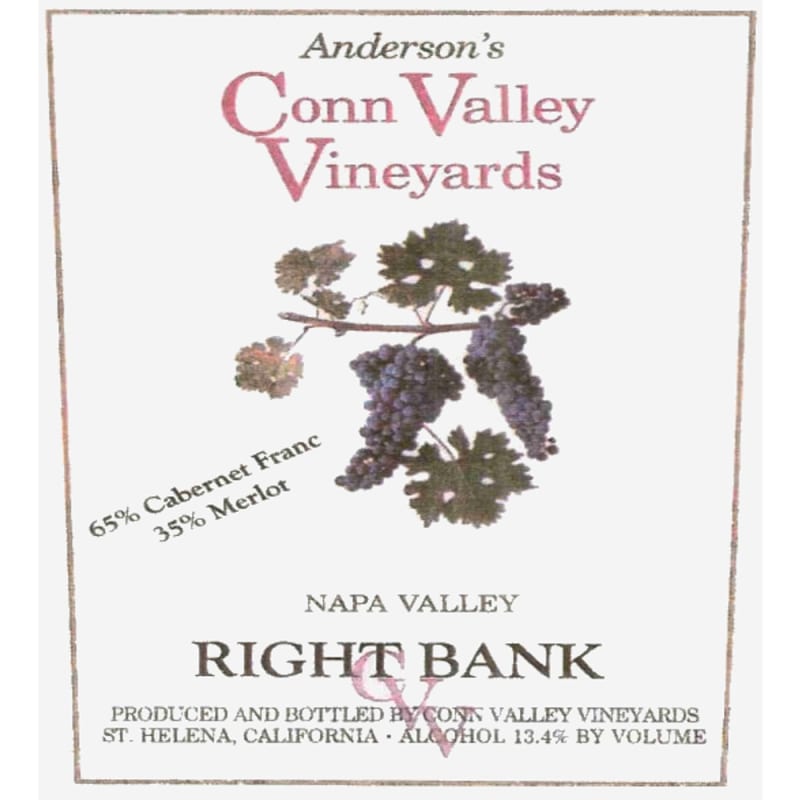 Anderson's Conn Valley Vineyards Right Bank Proprietary Red Blend 2005 Front Label