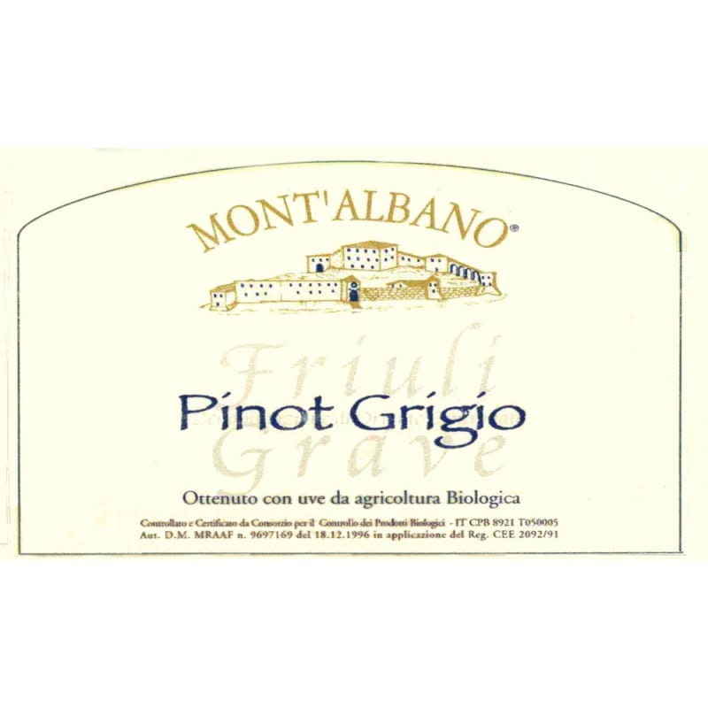 Mont' Albano Pinot Grigio 2006 Front Label