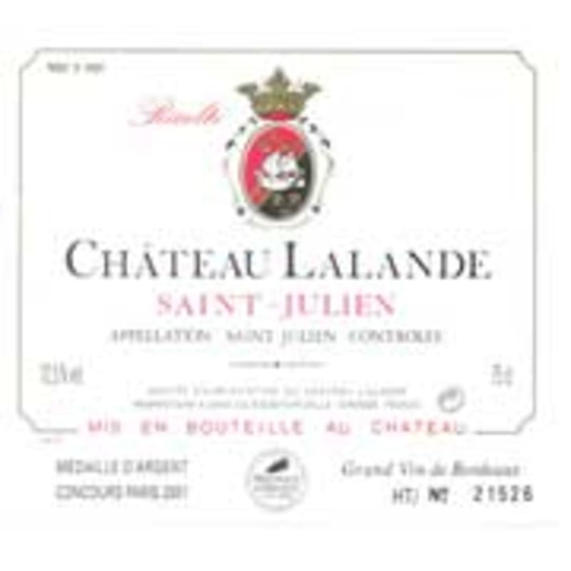 Chateau Lalande St-Julien 2001 Front Label