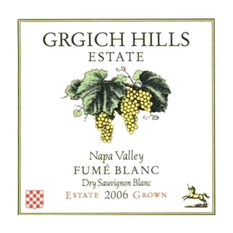 Grgich Hills Estate Fume Blanc (375ML half-bottle) 2006 Front Label