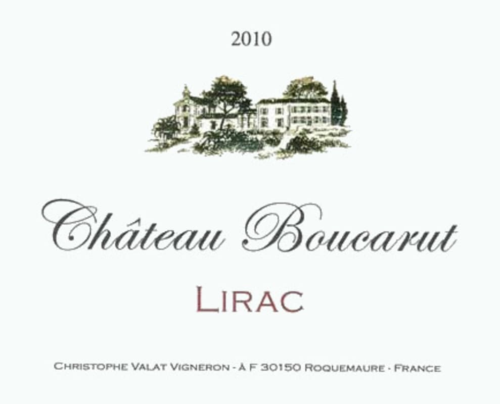 Chateau Saint Maurice Lirac Chateau Boucarut 2010 Front Label