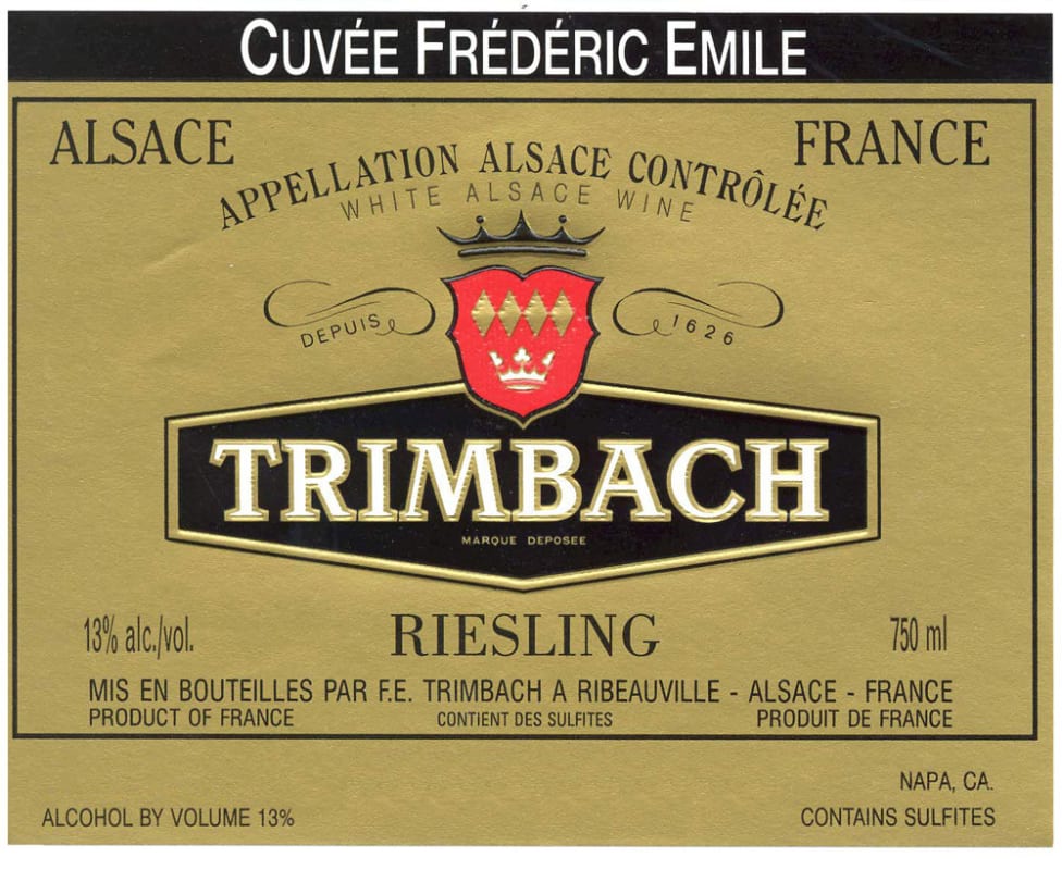 Maison Trimbach Cuvee Frederic Emile Riesling 2005 Front Label