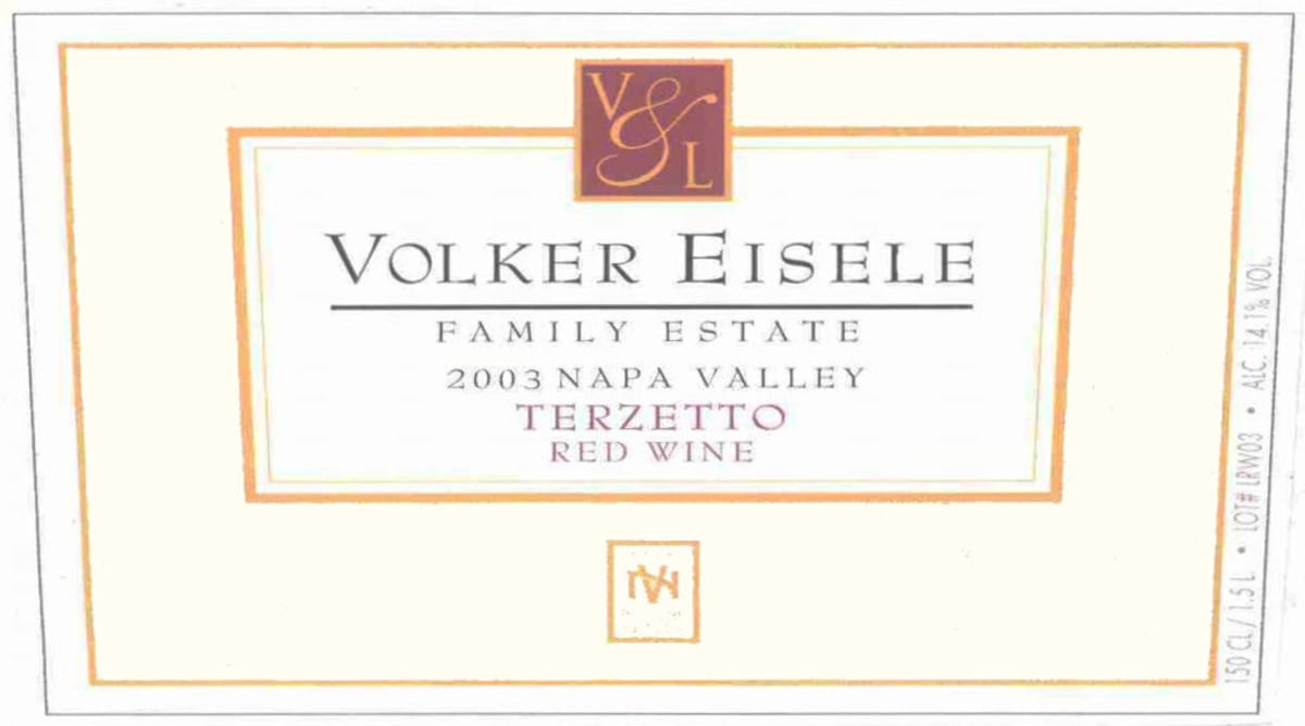Volker Eisele Terzetto 2003 Front Label