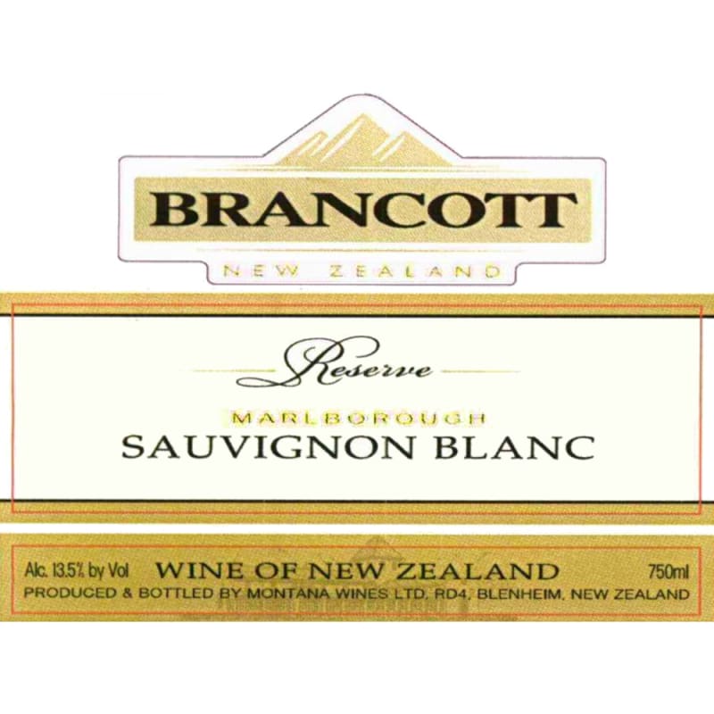 Brancott Reserve Sauvignon Blanc 2007 Front Label