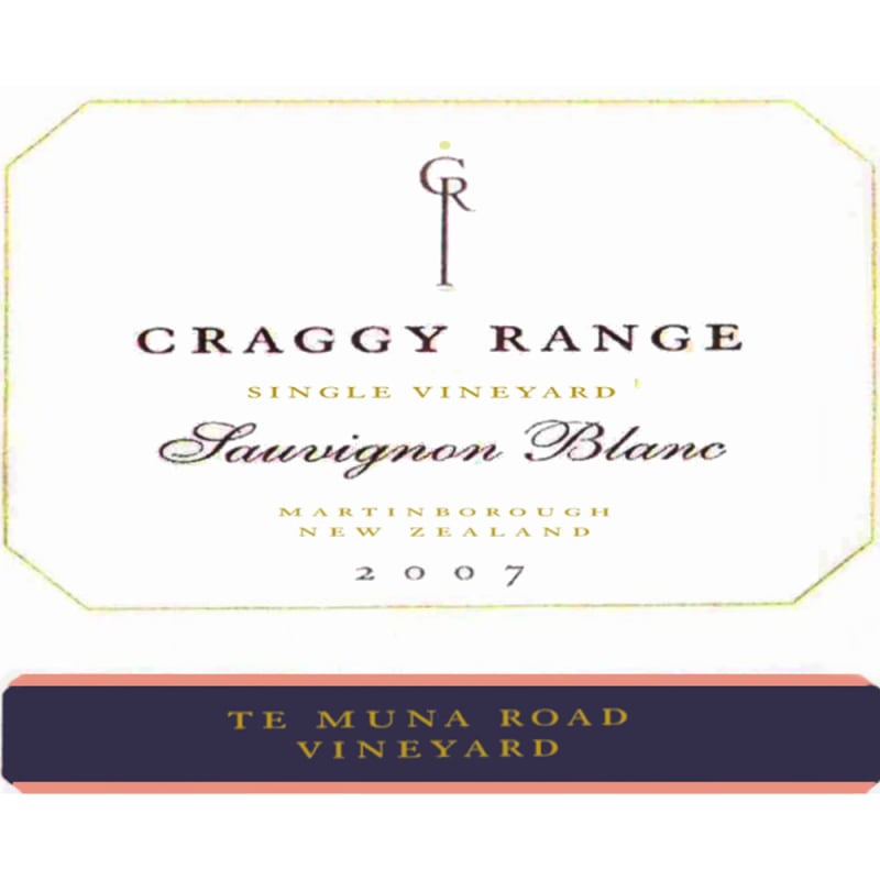 Craggy Range Winery Te Muna Sauvignon Blanc 2007 Front Label