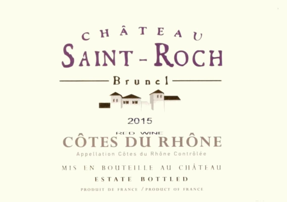 Chateau Saint-Roch Cotes du Rhone 2015 Front Label