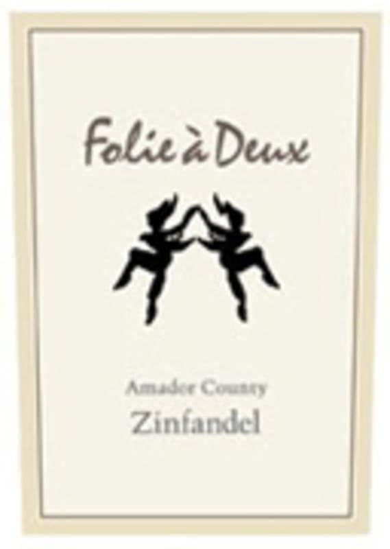 Folie a Deux Amador County Zinfandel 2004 Front Label