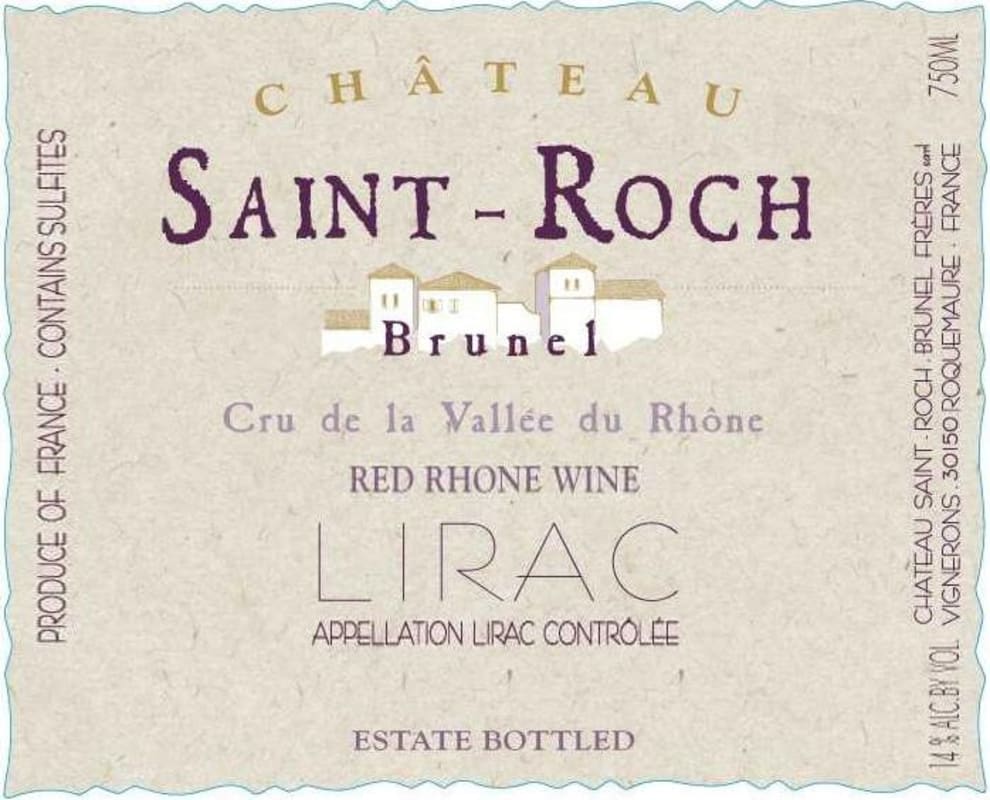 Chateau Saint-Roch Lirac 2009 Front Label