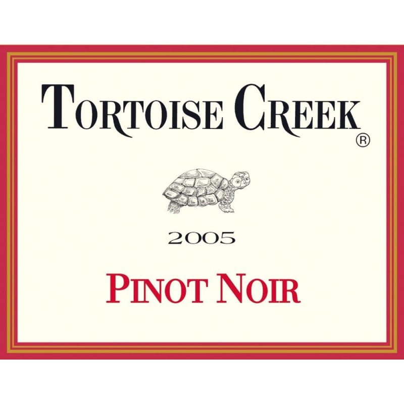 Tortoise Creek Pinot Noir 2005 Front Label
