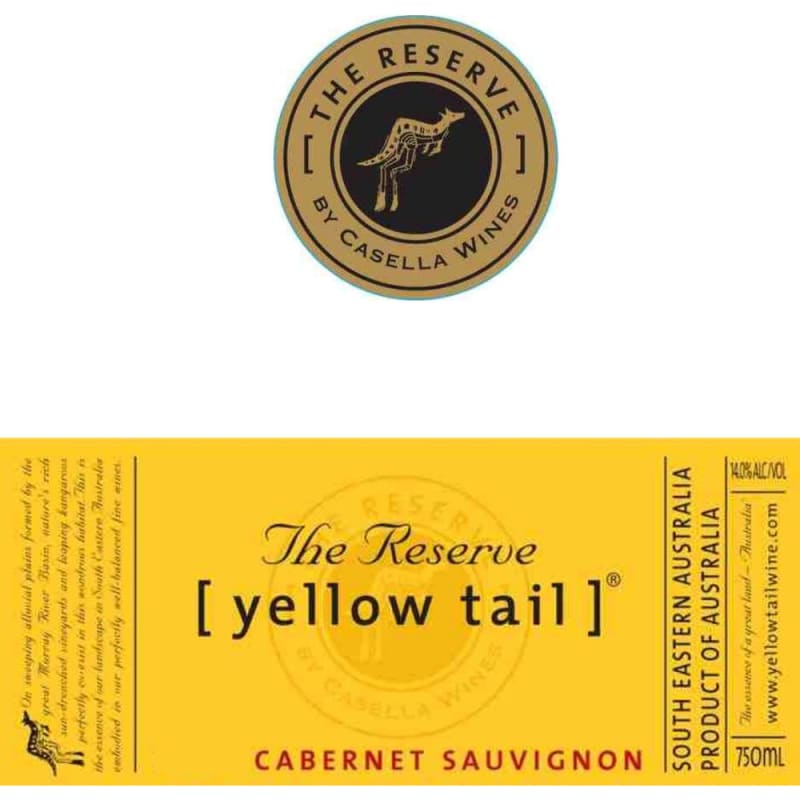 Yellow Tail The Reserve Cabernet Sauvignon 2006 Front Label
