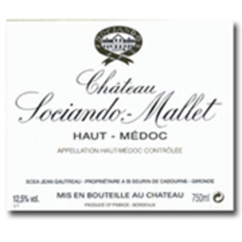 Chateau Sociando-Mallet 2002 Front Label