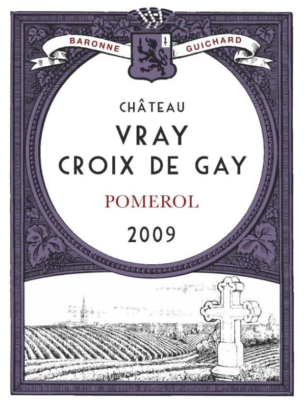 Chateau Siaurac Croix de Gay 2009 Front Label