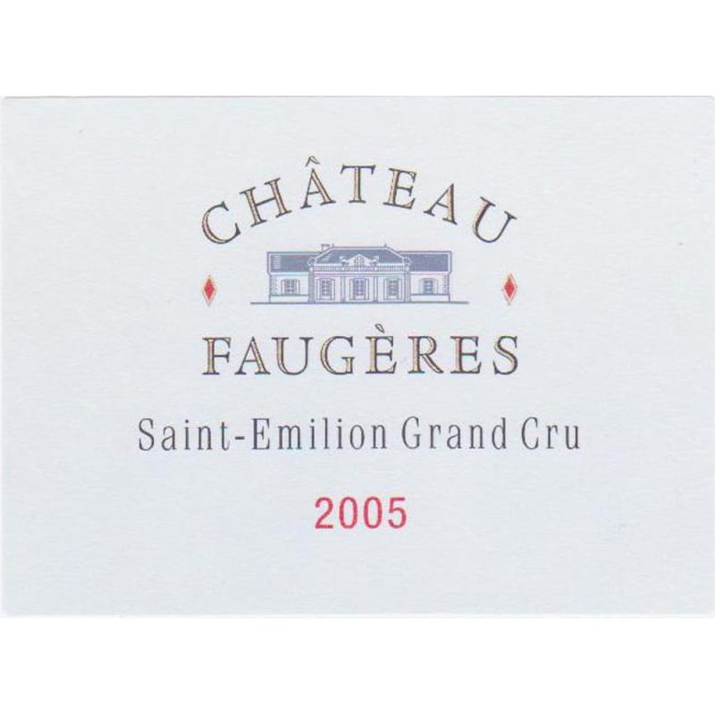 Chateau Faugeres 2005 Front Label