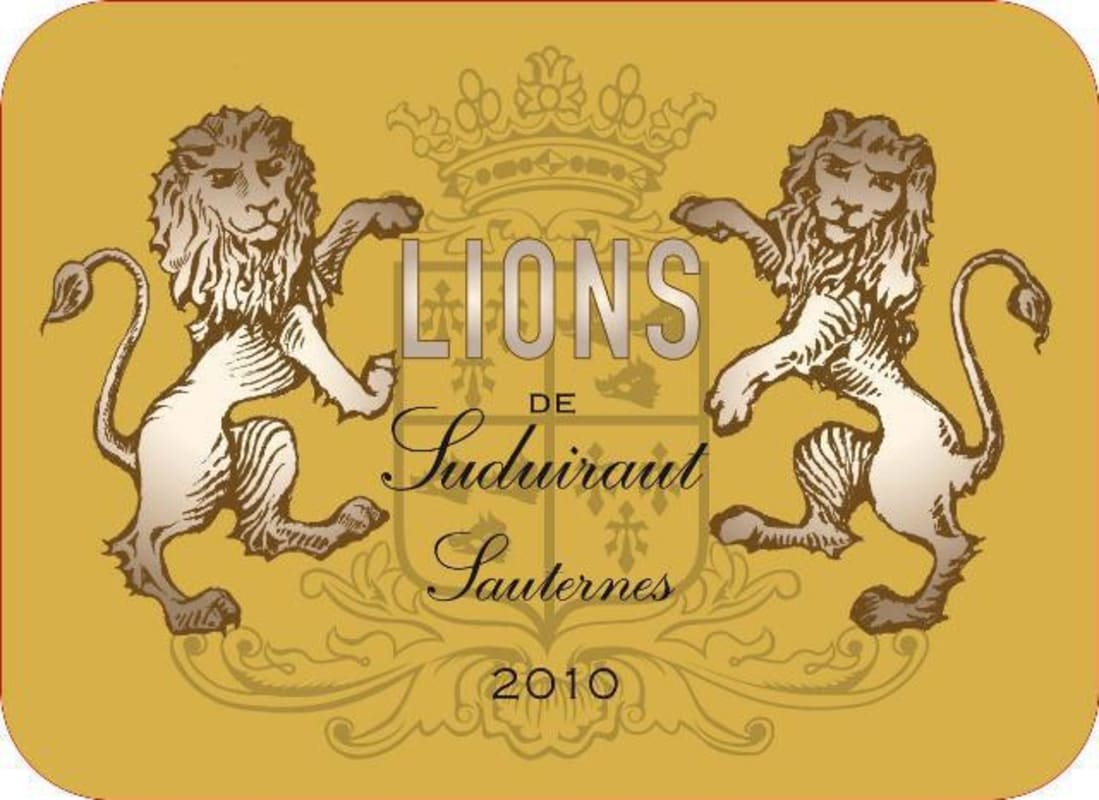 Chateau Suduiraut Lions de Suduiraut Sauternes 2010 Front Label