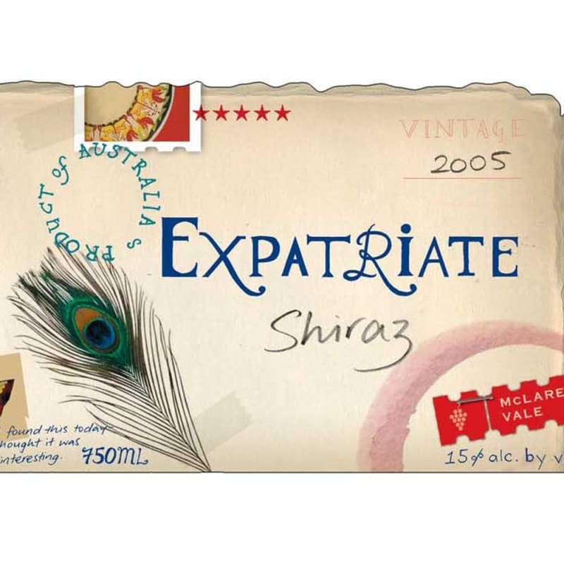 Corrina Rayment Expatriate Shiraz 2005 Front Label