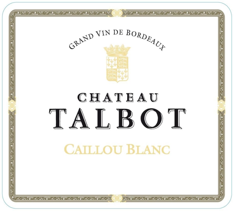 Chateau Talbot Caillou Blanc 2015 Front Label