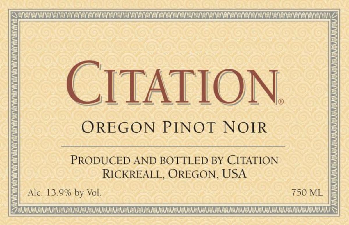 Firesteed Citation Pinot Noir 2005 Front Label