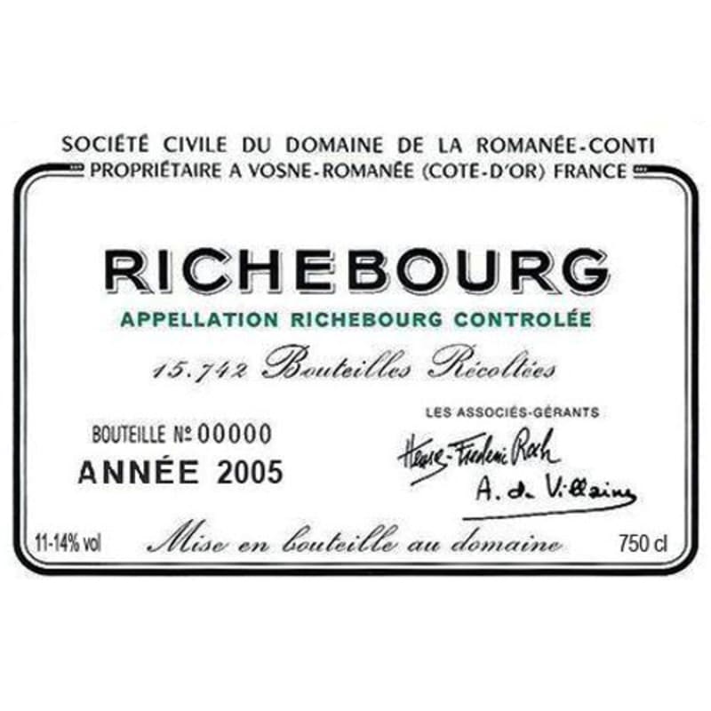 Domaine de la Romanee-Conti Romanee-Conti 2005 Front Label