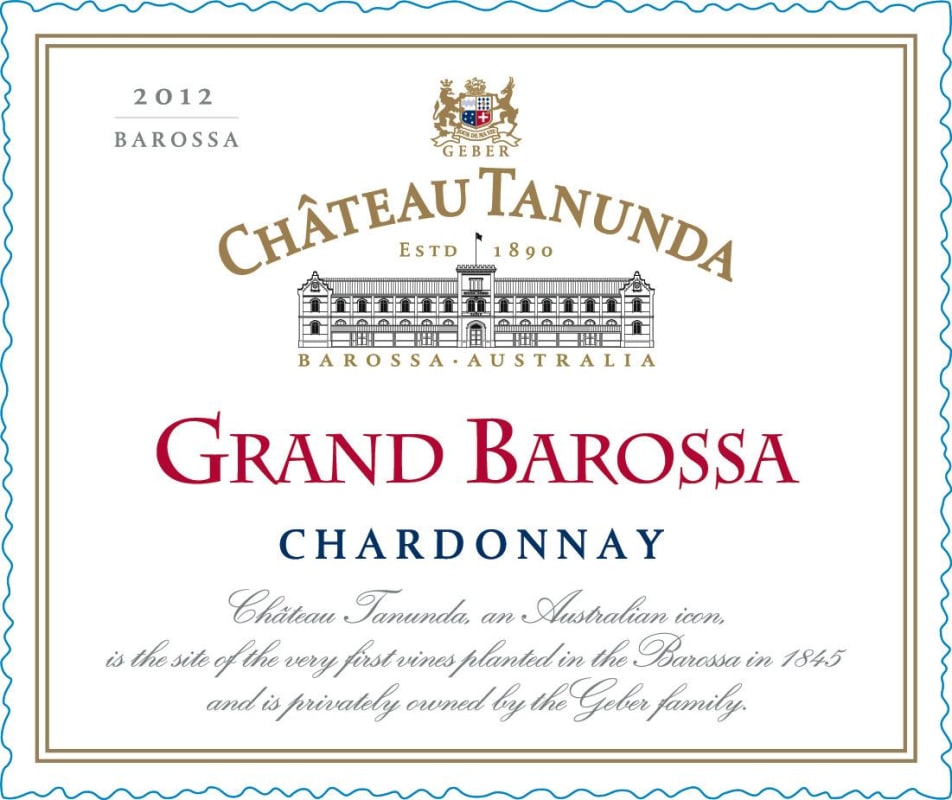Chateau Tanunda Grand Barossa Chardonnay 2012 Front Label