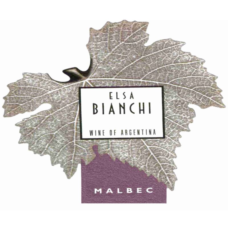 Elsa Bianchi Malbec 2007 Front Label