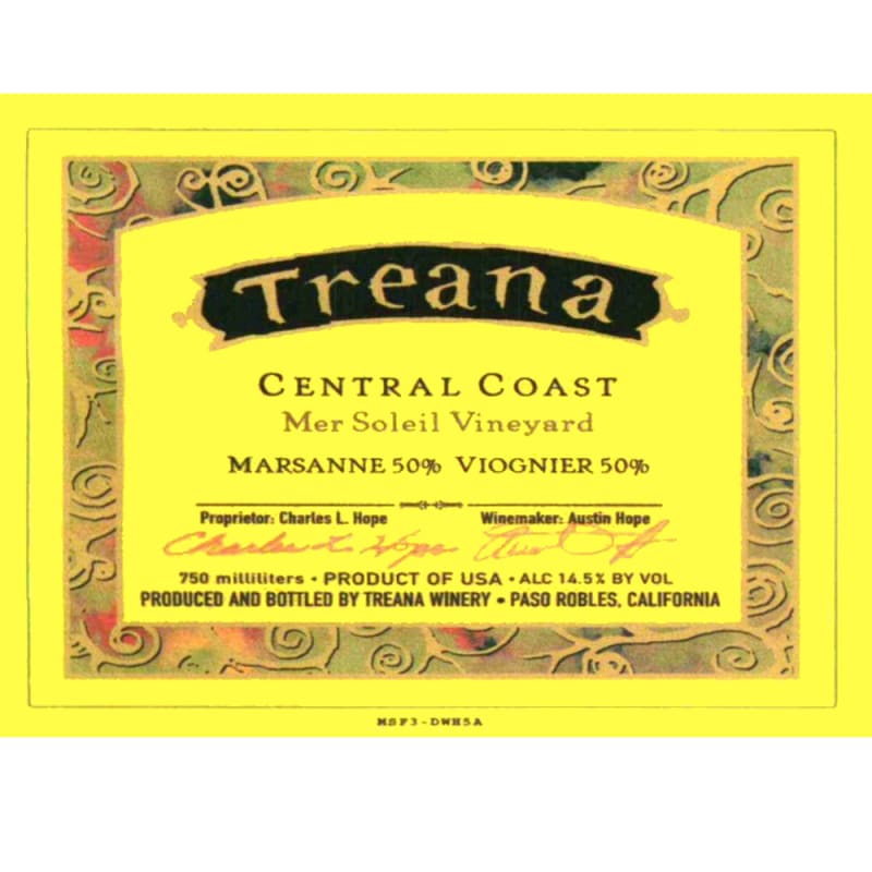 Treana Mer Soleil Vineyard Viognier-Marsanne 2006 Front Label
