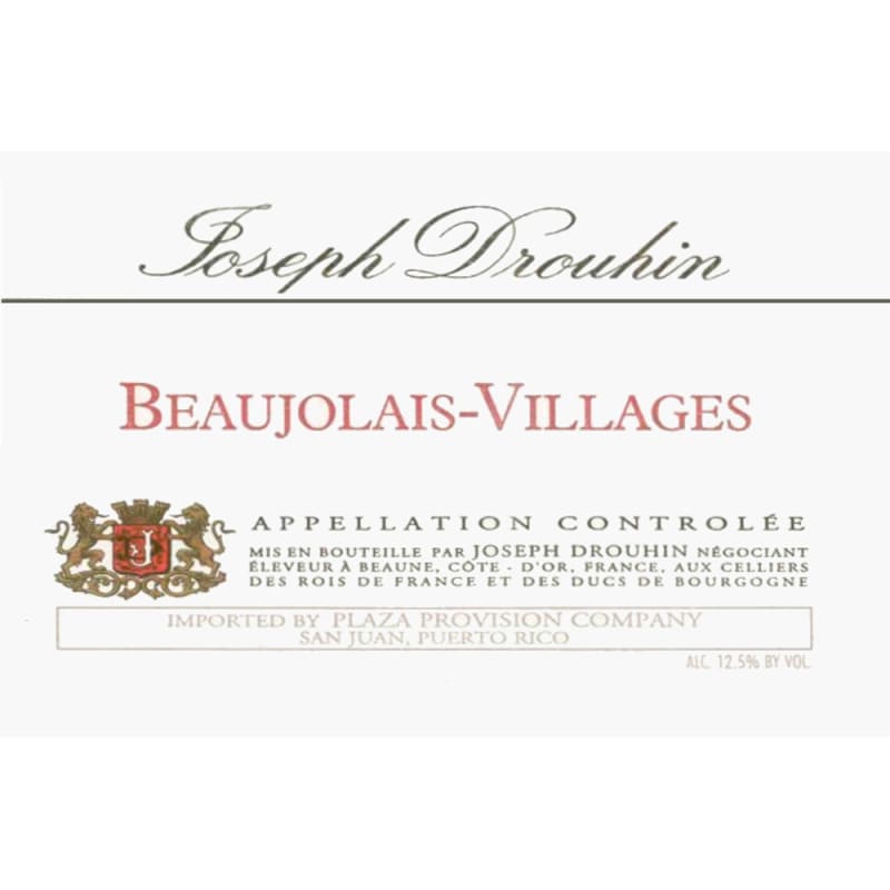 Joseph Drouhin Beaujolais Villages 2006 Front Label