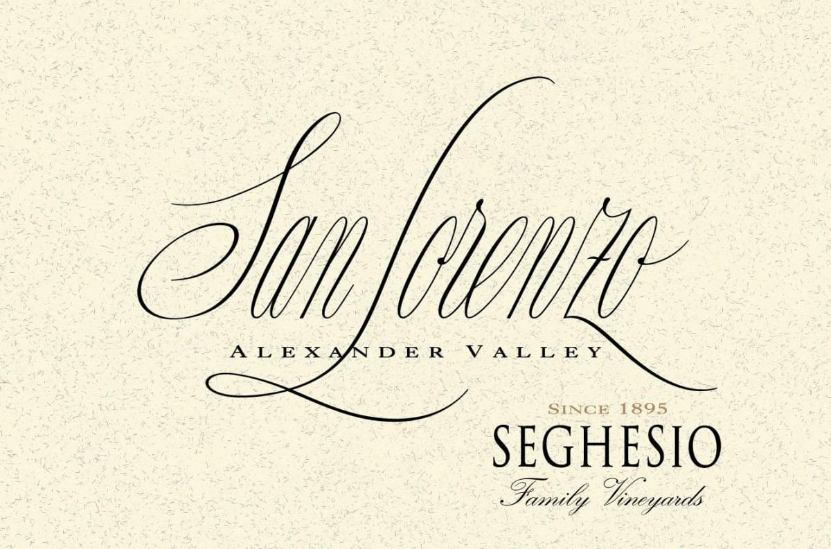 Seghesio San Lorenzo Vineyard Zinfandel 2009 Front Label