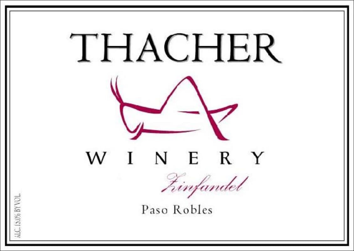 Thacher Winery Zinfandel 2008 Front Label
