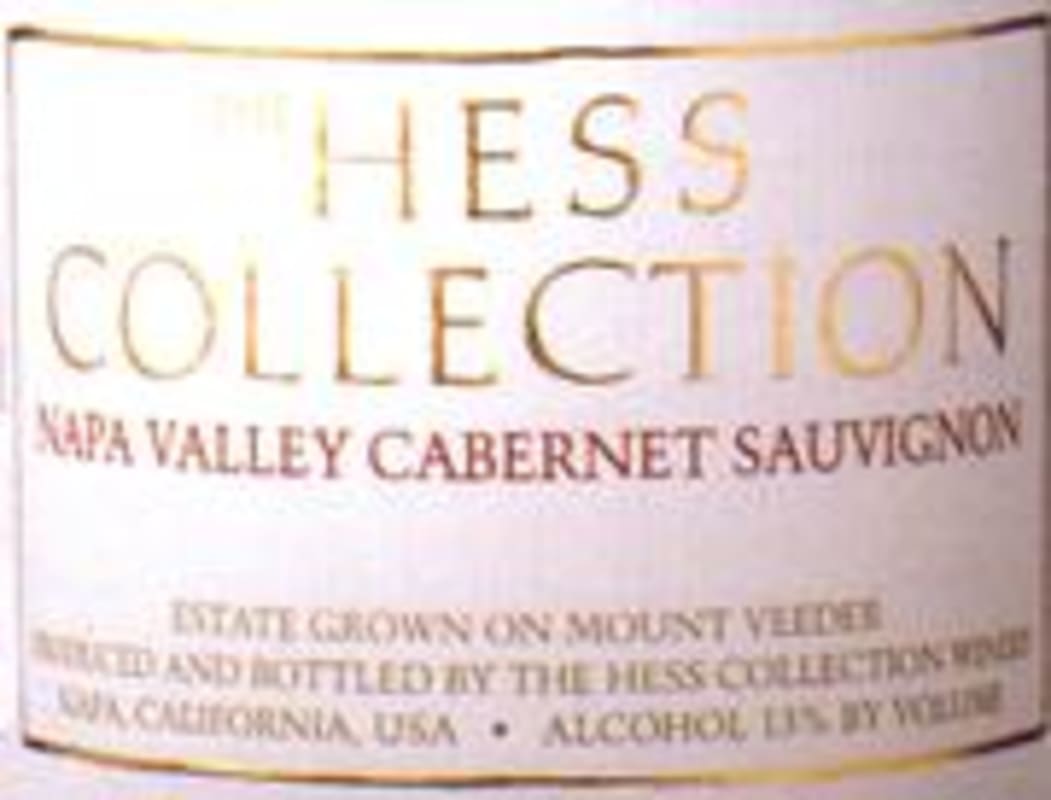Hess Collection Cabernet Sauvignon 1997 Front Label