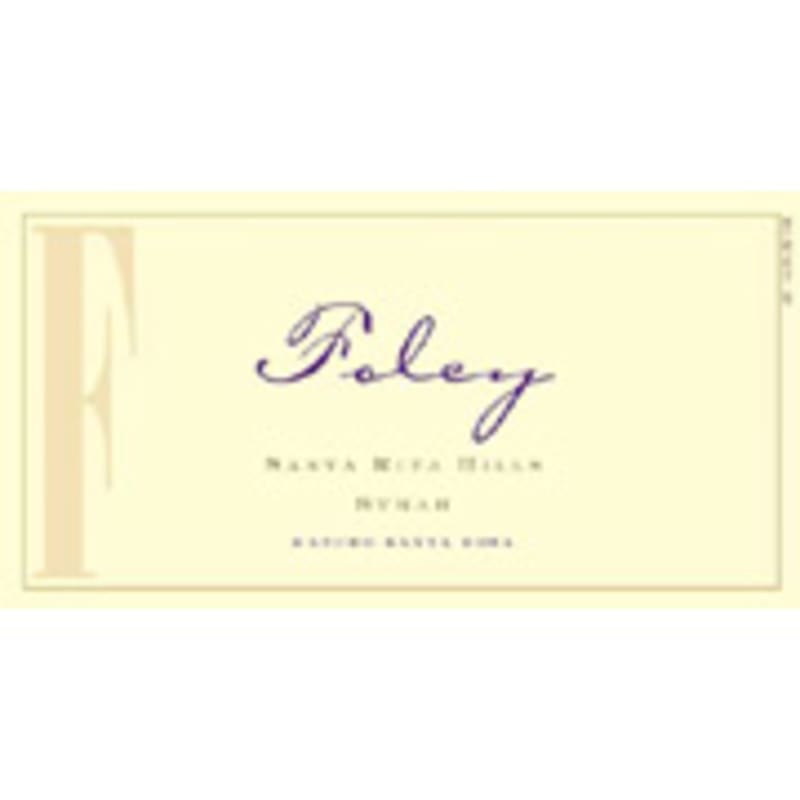 Foley Estate Winery Syrah 2006 Front Label