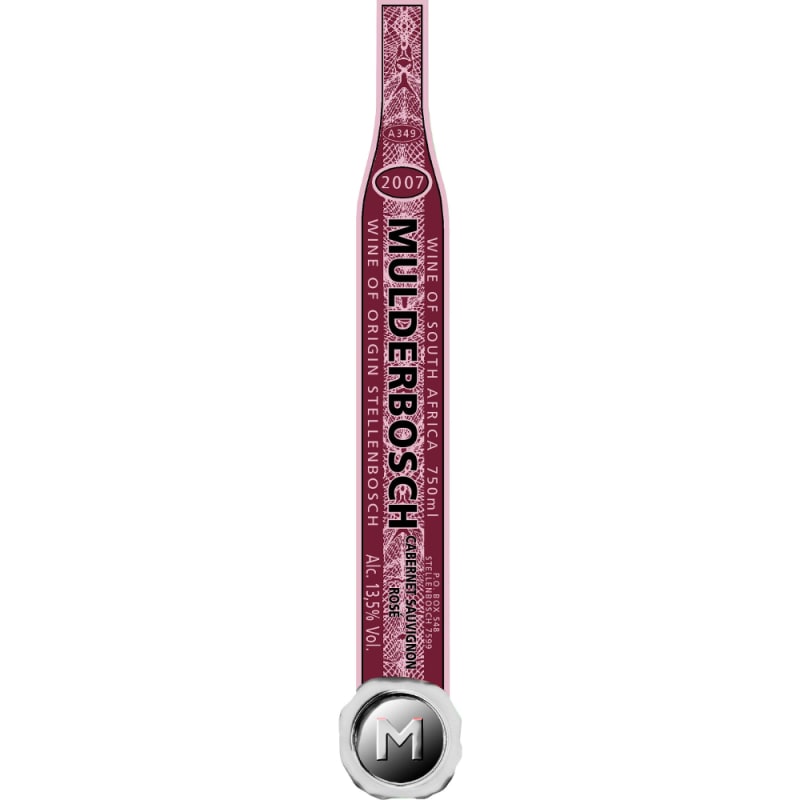 Mulderbosch Cabernet Sauvignon Rose 2007 Front Label