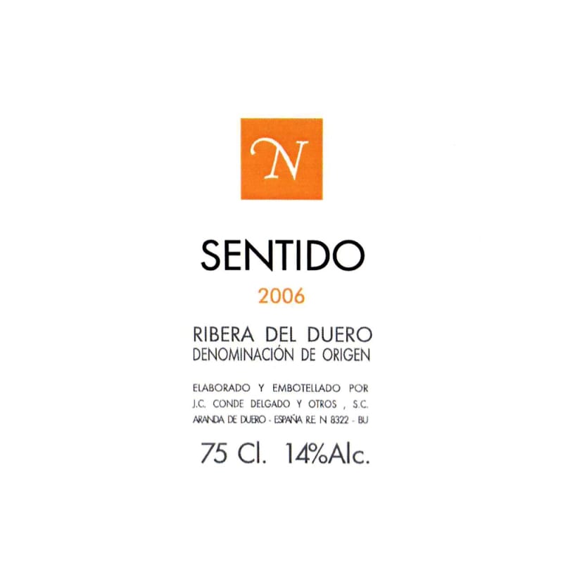 Bodegas Conde Neo Sentido 2006 Front Label