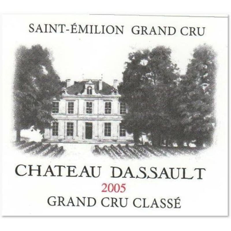 Chateau Dassault 2005 Front Label