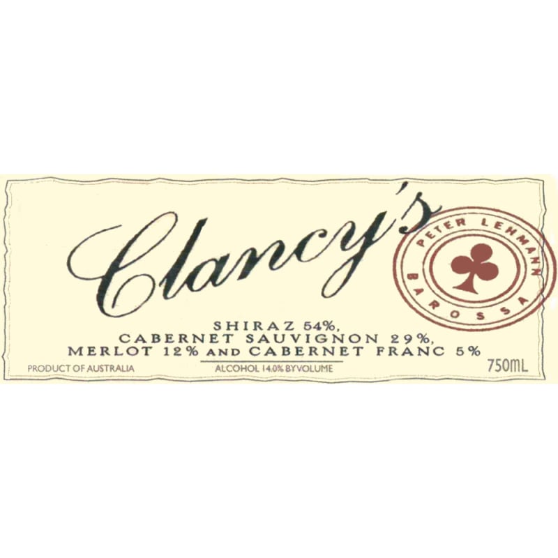 Peter Lehmann Clancy's 2005 Front Label