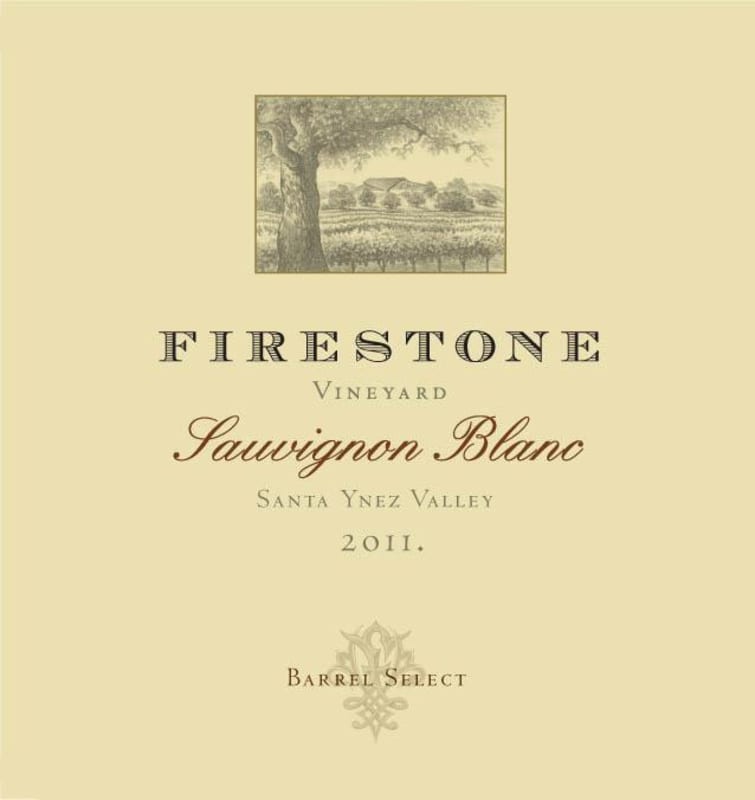 Firestone Barrel Select Sauvignon Blanc 2011 Front Label