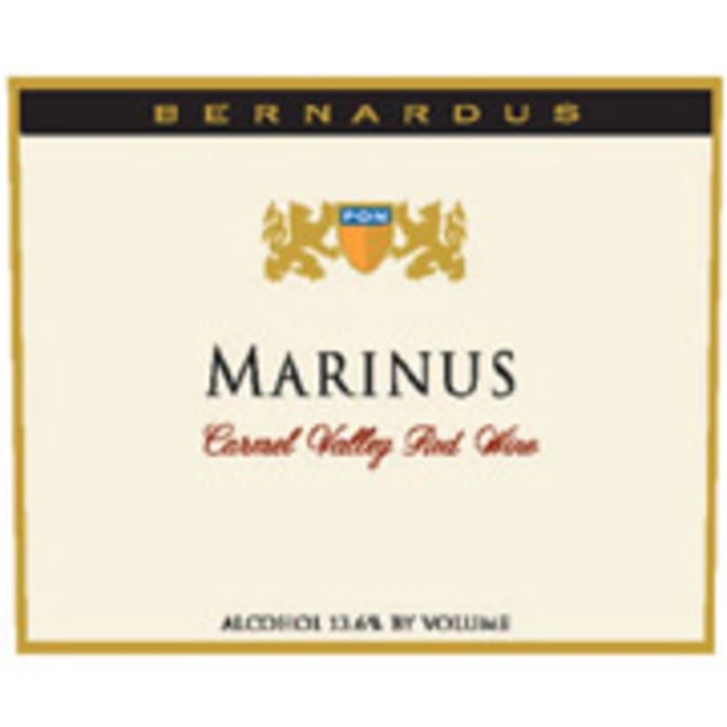Bernardus Marinus Estate 2003 Front Label