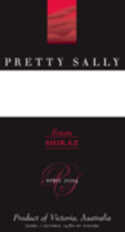 Pretty Sally Estate Shiraz 2004 Front Label