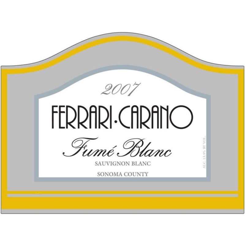 Ferrari-Carano Fume Blanc 2007 Front Label