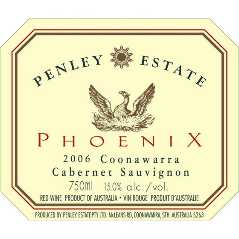 Penley Phoenix Cabernet Sauvignon 2006 Front Label