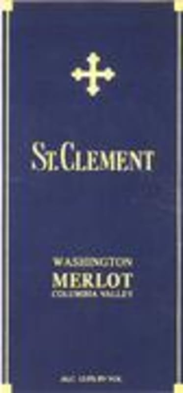 St. Clement Washington Merlot 1997 Front Label