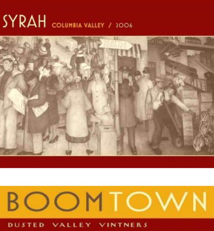 Boomtown by Dusted Valley Syrah 2006 Front Label