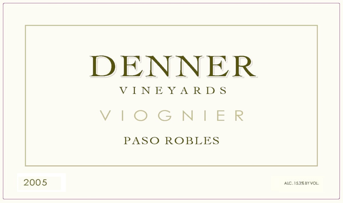Denner Viognier 2005 Front Label