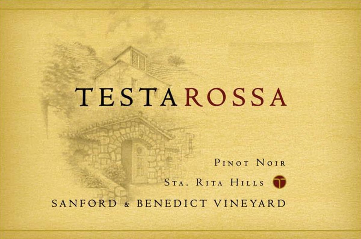 Testarossa Sanford & Benedict Vineyard Pinot Noir 2014 Front Label