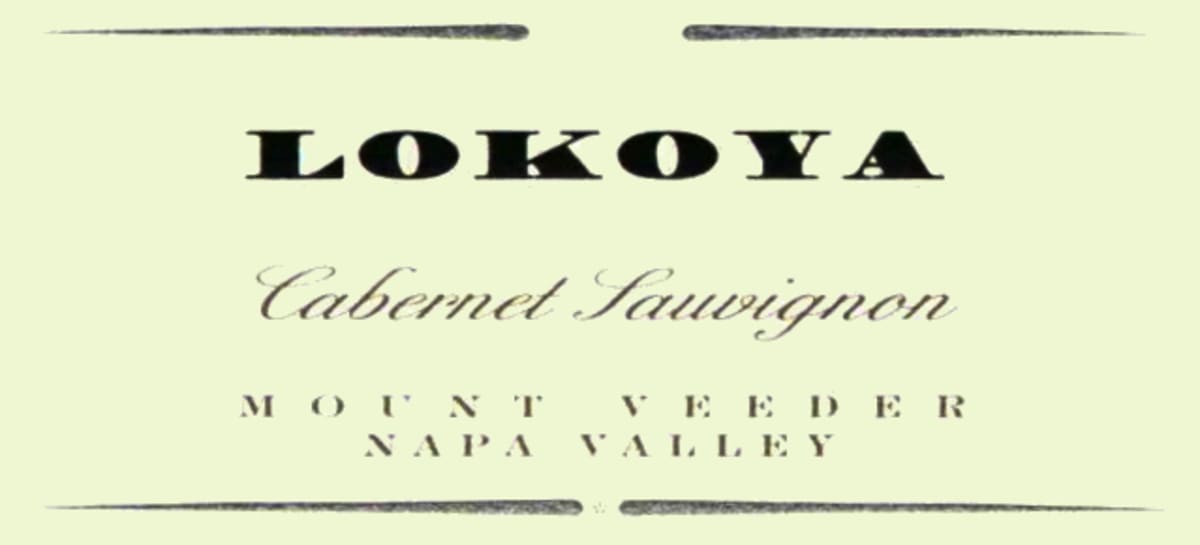 Lokoya Mount Veeder Cabernet Sauvignon 2005 Front Label