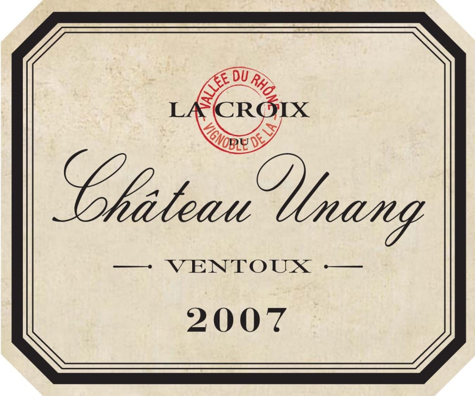 Chateau Unang Ventoux La Croix 2007 Front Label