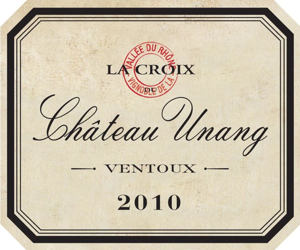 Chateau Unang Ventoux La Croix 2010 Front Label