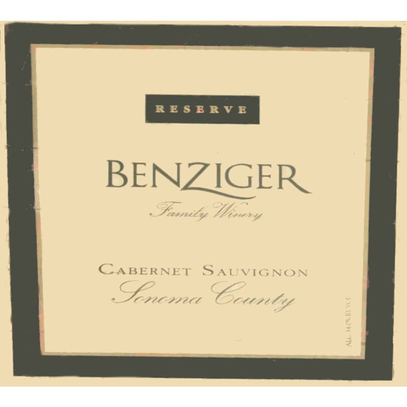 Benziger Reserve Red 2005 Front Label