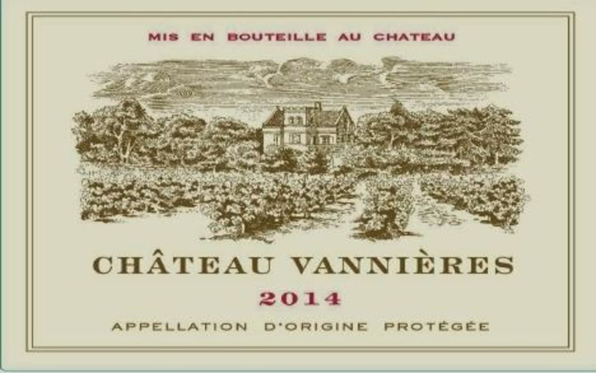 Chateau Vannieres Bandol Rose 2014 Front Label
