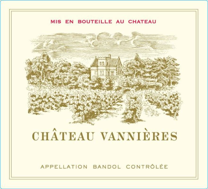 Chateau Vannieres Bandol Rose 2013 Front Label