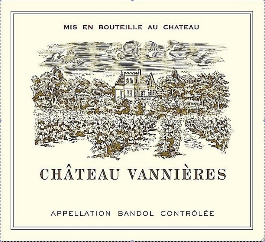 Chateau Vannieres Bandol Rose 2010 Front Label